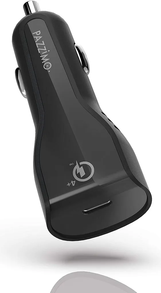 Caricatore Auto USB-C Qualcomm Quick Charge 4+ Nero: Ricarica Rapida