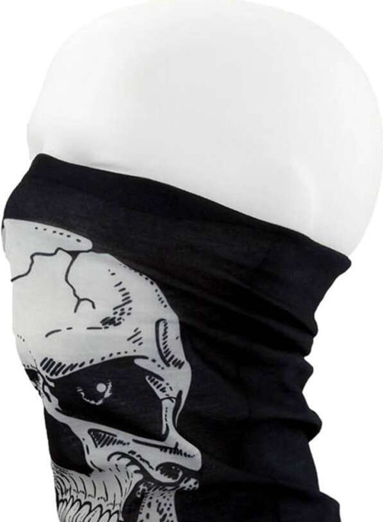 Oblique Unique Multifunktionstuch Schlauchtuch Halstuch Motorrad - Centered Skull