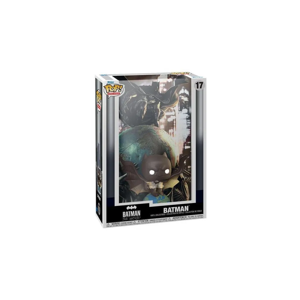 Funko POP Cover Batman 17 Figurine Vinyle avec Fond Illustré 25cm
