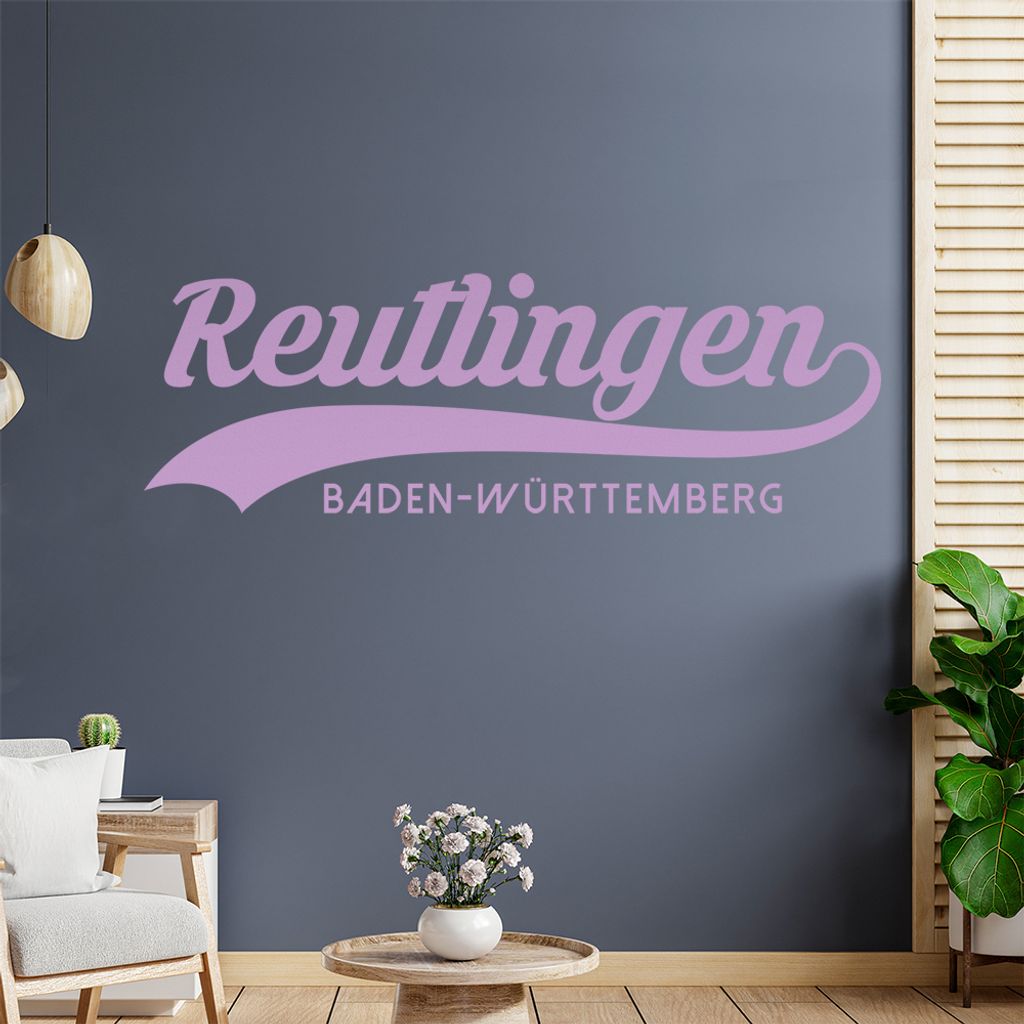 Reutlingen Baden-Württemberg Wandtattoo Wandaufkleber Wall Sticker - Dekoration, Küche, Wohnzimmer, Schlafzimmer, Badezimmer
