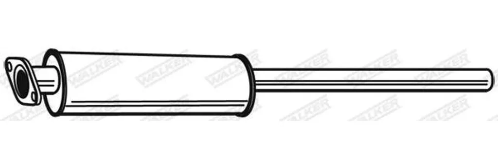 Silencieux central WALKER 23210 pour V50 S40 C30 et Focus 1306077