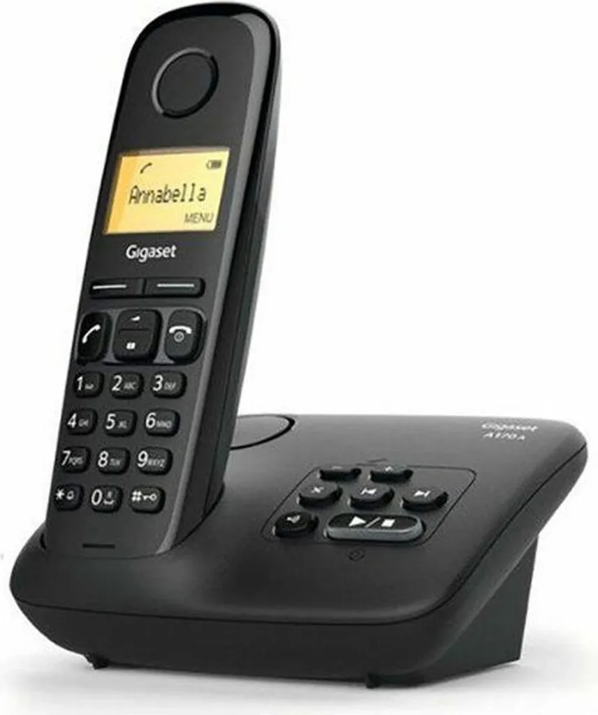 Telefono Gigaset Cordless Nero Ambra - Sicurezza e Comfort in Casa