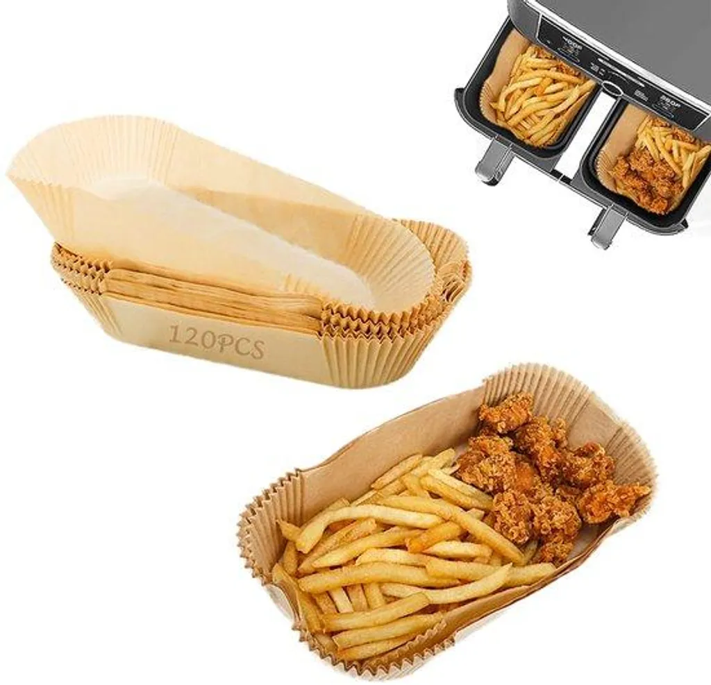 Accessoires Friteuse à Air 120 Unités Anti-adhérent pour Nettoyage Facile