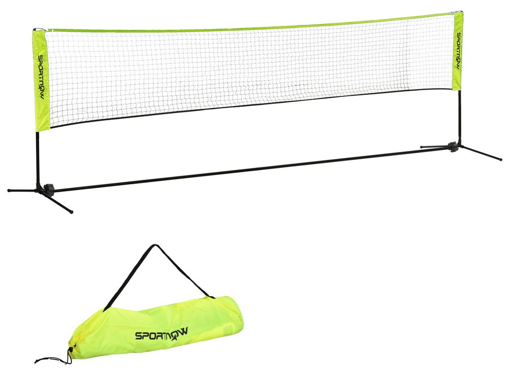 SPORTNOW Badmintonnetset, verstelbaar badmintonnet met Productafbeelding 