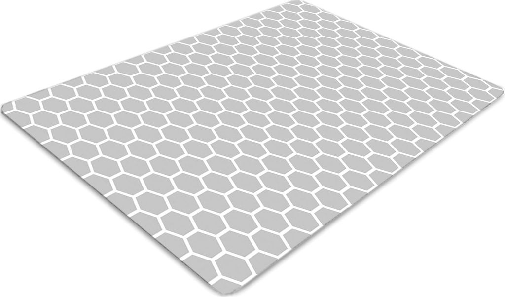 Stuhlunterlage Bürostuhlunterlage 120 cm x 90 cm Bodenmatte Bürostuhlunterlage - Bienenwabe