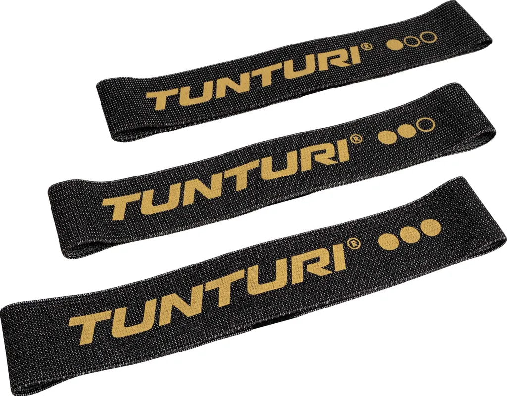 Set de Bandes Élastiques Fitness en Tissu Tunturi Centuri - 3 Intensités