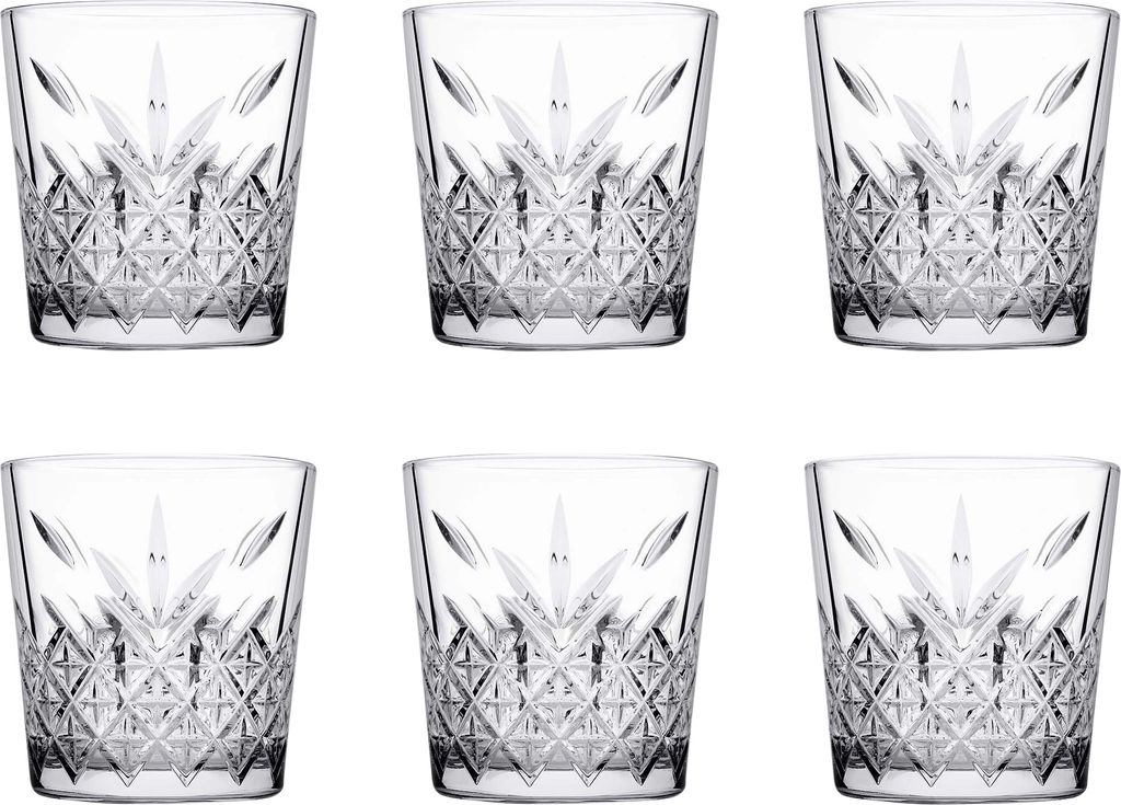 Pasabahce Elysia Tumbler Gläser – 35,5 Cl, Transparent, 12 Stück, Für Wasser, Whisky & Mehr