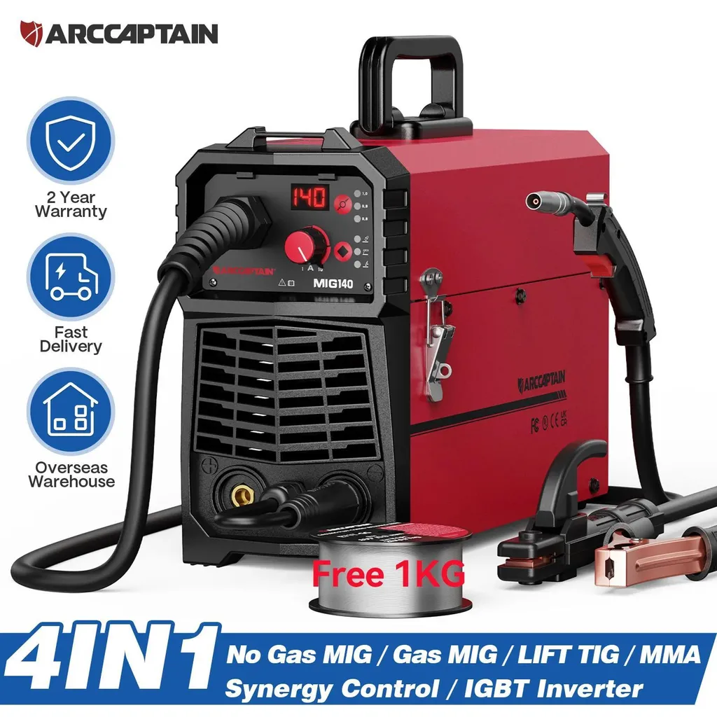 Poste à souder 140A sans gaz ARC-MIG140 pour soudures nettes et faciles