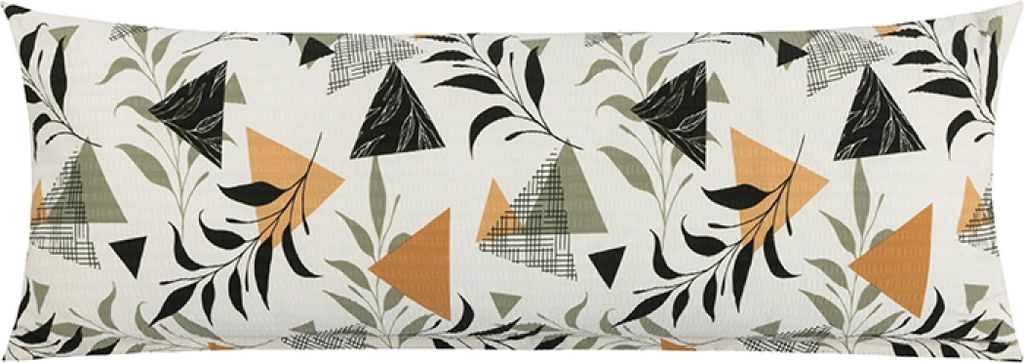 KREP Entspannungskissenbezug - 45x120 cm - Creme,Orange,Grau