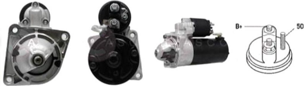 CASCO CST10358AS Starter Anlasser 1,80kW für FIAT PUNTO (188) 12V