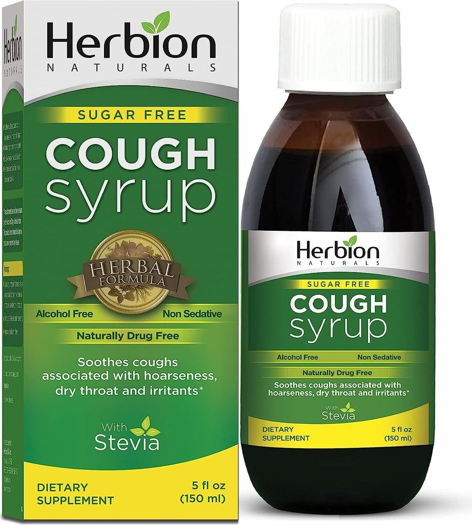 Herbion Naturals sirop pour la toux avec stévia, vert, sans Image du produit 