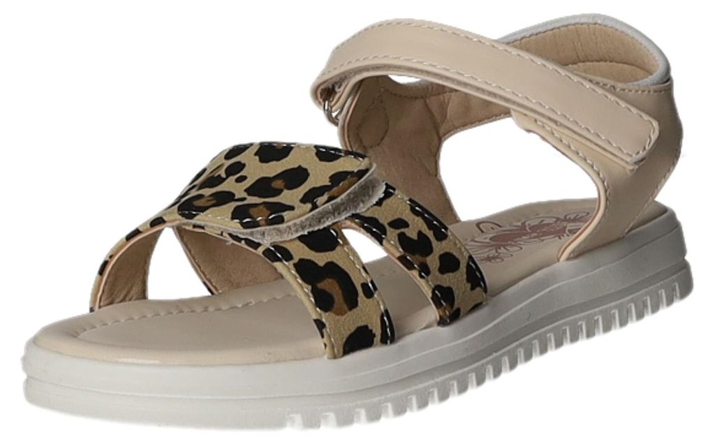 girlZ onlY Kinder-Mädchen-Sandalette Beige-Schwarz-Weiß, Produktbild 