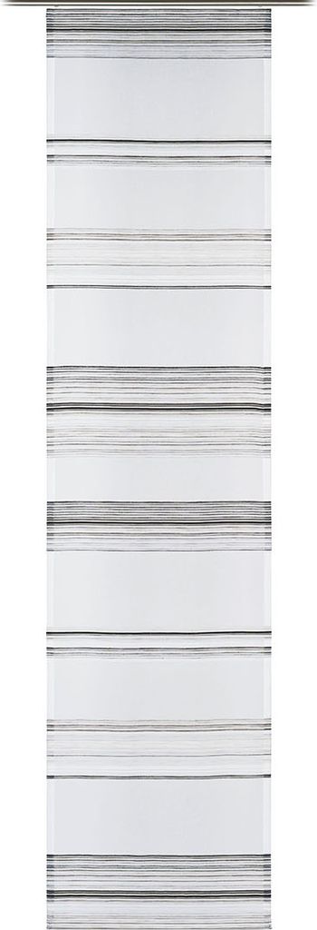GÖZZE Flächenvorhang PINA anthrazit BH 60x245 cm grau Gardine