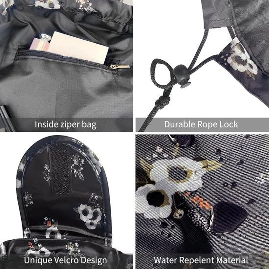 Trousse à maquillage anti-désordre 53 cm à fleurs avec accès rapide