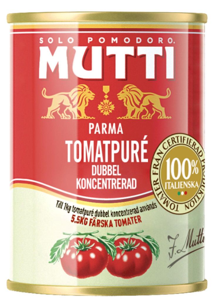 Concentré de tomates Mutti, double concentration, 140 g Image du produit 