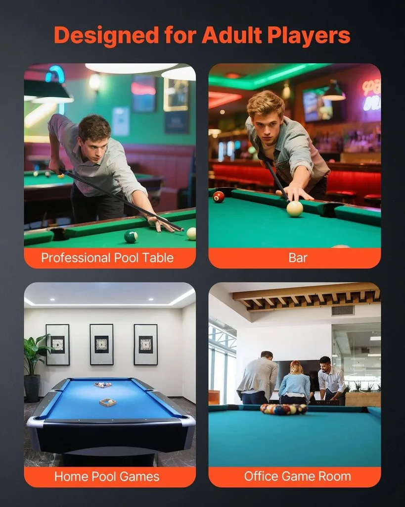 Queue de billard 1 pièce anti-déformation en carbone 147cm série 1473 - 6