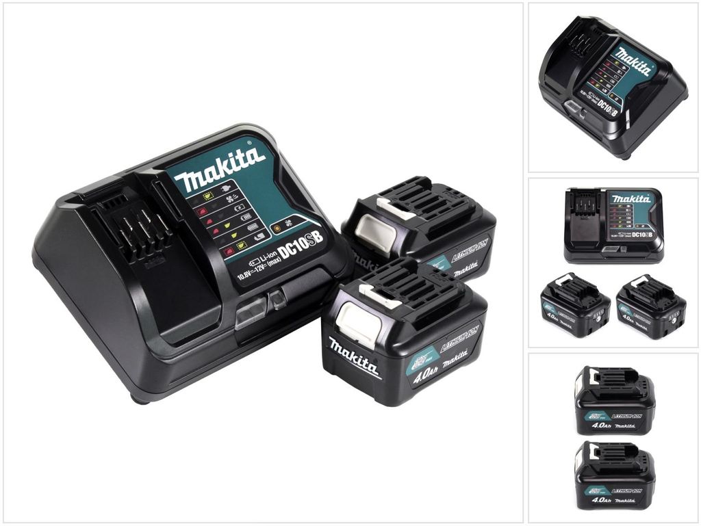 Makita Power Source Kit 12V avec 2x BL1041B batterie 4,0Ah Image du produit 