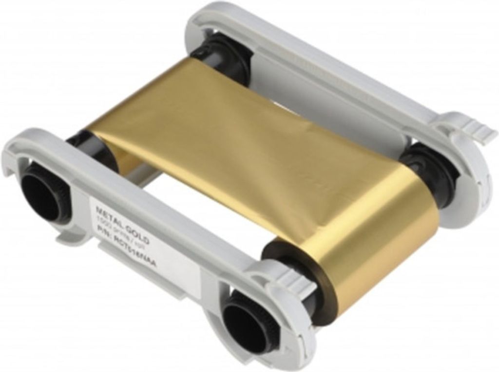 Farbband gold monochrom für Zenius, Edikio und Primacy - 1000 Karten/Rolle