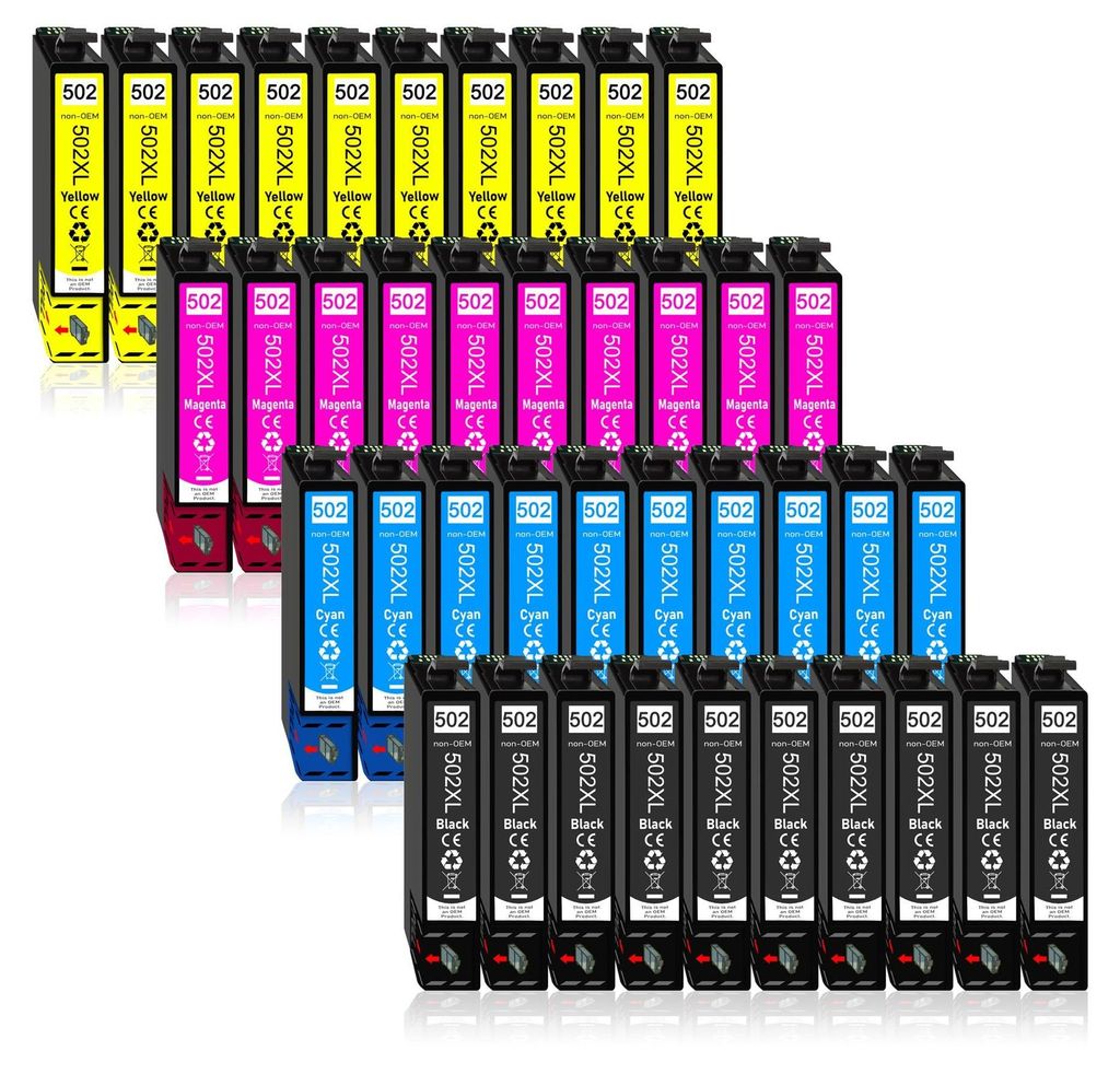 40er Pack Druckerpatronen 502 502XL kompatibel mit Epson Produktbild 