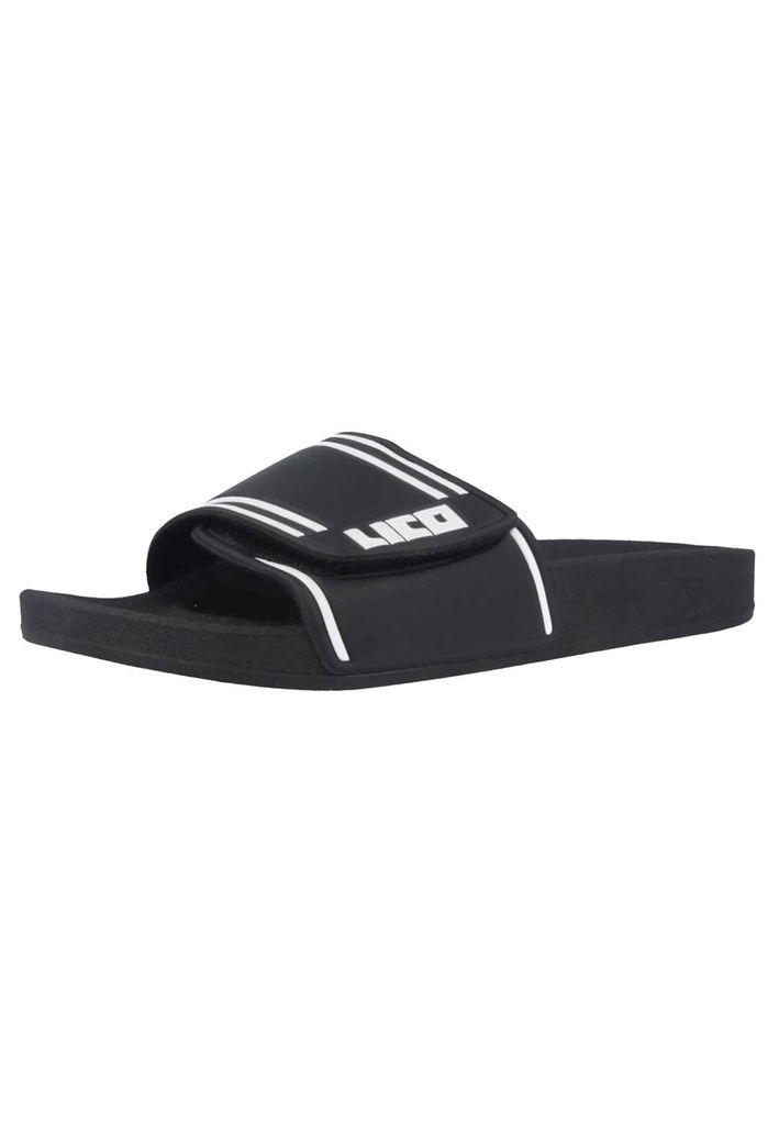 LICO Herren Badepantolette 'Coast V' schwarz/weiss auch in Produktbild 