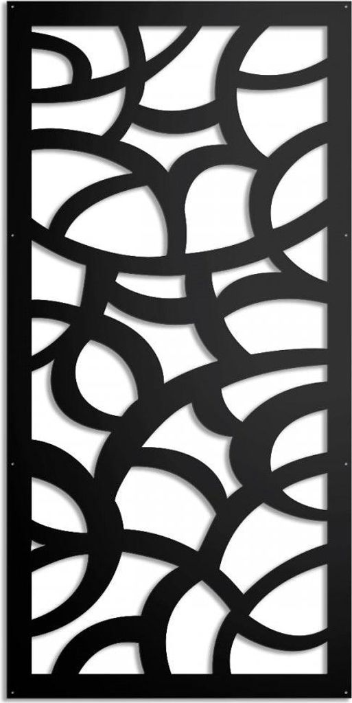 ROOTS – Perforiertes PVC–Panel – Sonnenschutz 50x150 cm schwarz