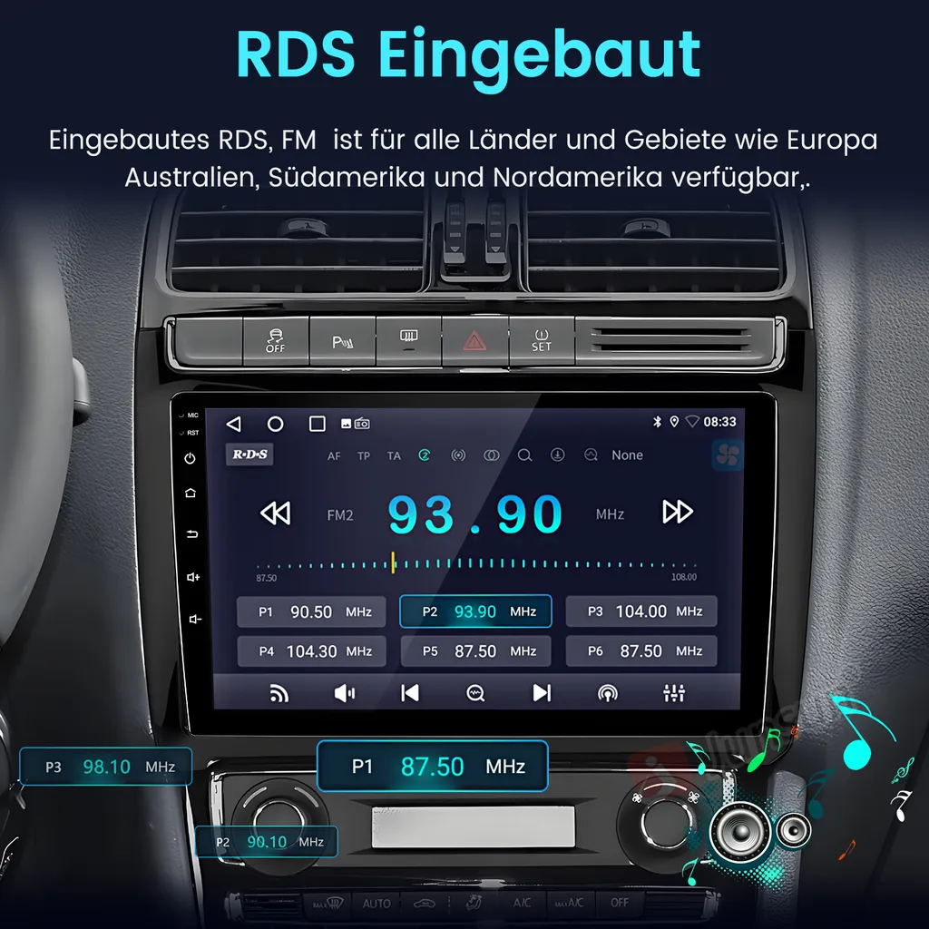 Navigatore 9" HD VW Polo 2008-2020 Android 13 Carplay Android Auto - 8