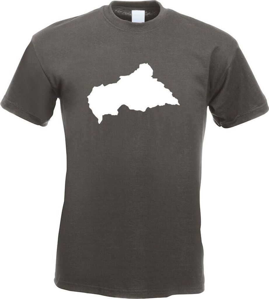 Kiwistar - T-Shirt - Graphit - Zentralafrikanische Republik Herren Funshirt Bedruckt Design Sprüche Spruch Motive - mit Motiv Bedruckt - Funshirt ...