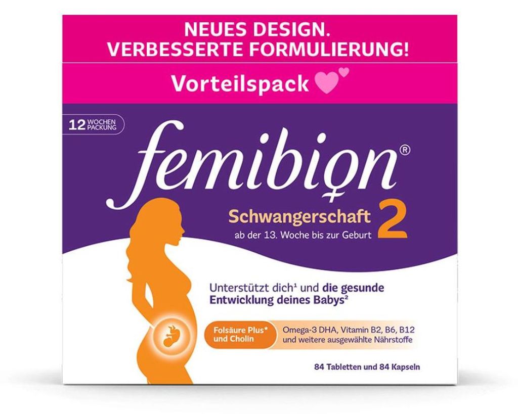 Femibion 2 Schwangerschaft Tabletten und Kapseln, 84 St. Produktbild 