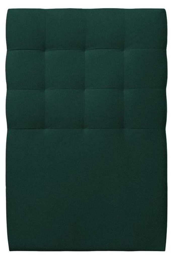 Kopfteil gepolstert - Gesteppt – grüner Samtstoff - 90 cm