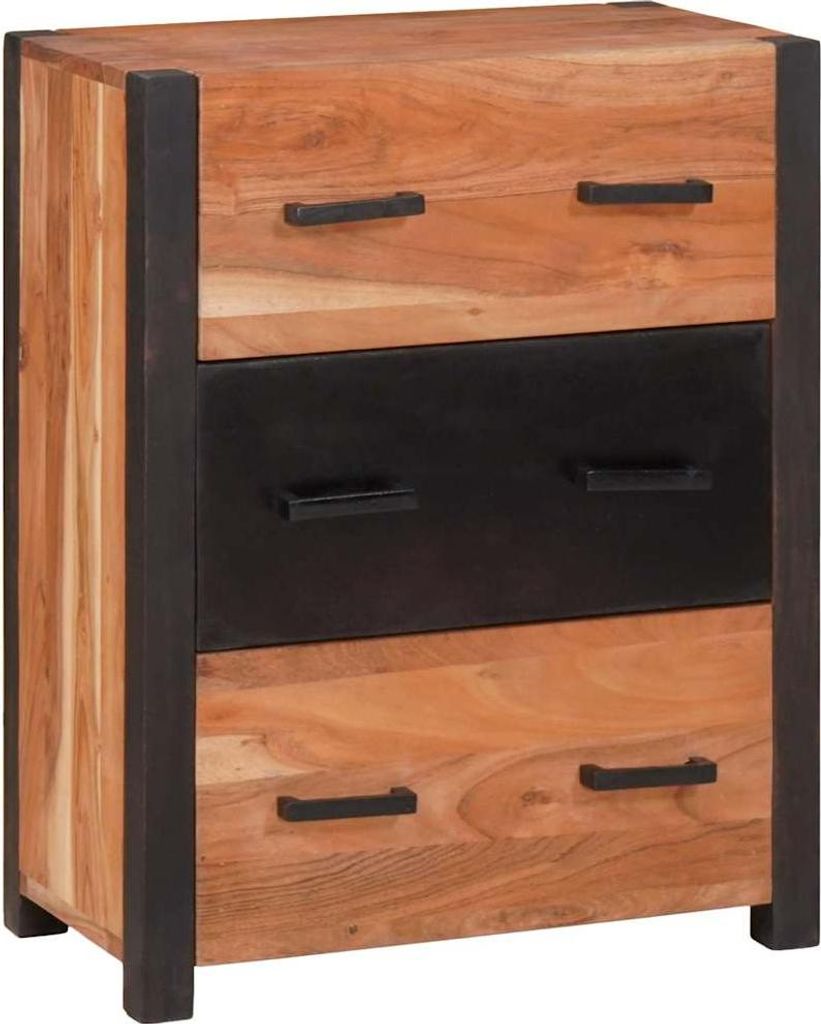 Möbel Kommoden - Braun - CLORIS Sideboard Braun 55x30x75 cm Massivholz Akazie,23.67 Kg - 610608