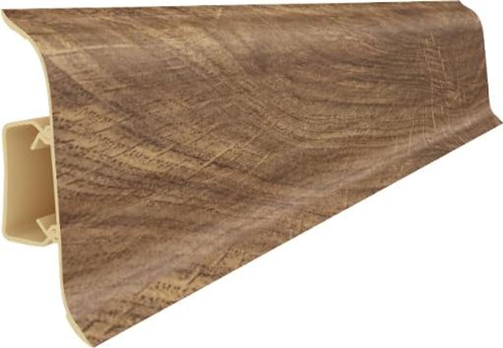 VILO Flex Sockelleiste - Kunststoffleiste mit Kabelkanal - Wasserfest - Stoßfest - Flexible Kanten - Einfache Montage - Fußleiste - 2,5 m