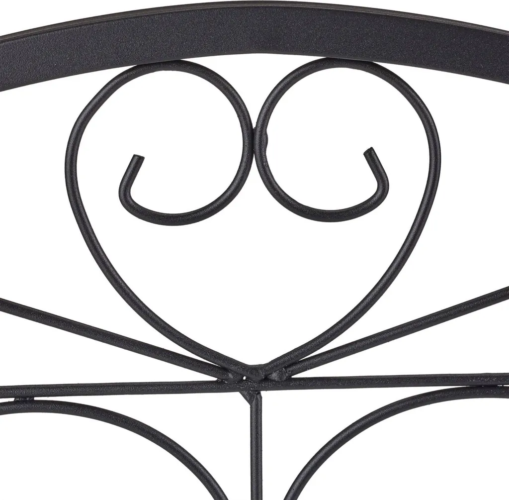 Clôture métallique de parterre résistante aux intempéries, pack de 4