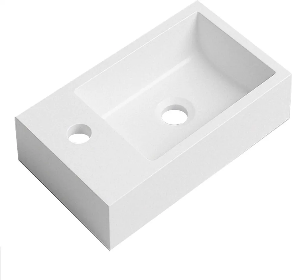 Lavabo Angela 40x22 cm - Purezza Bianca per il Tuo Rituale Quotidiano