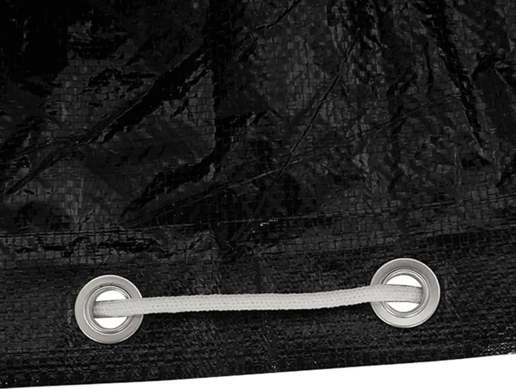 Set 2 Coprisedie Esterno The Living Store 75x70x140 cm Nero - 7