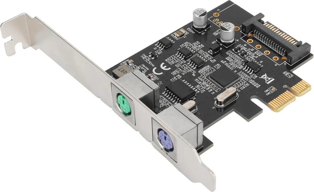 Carte PCIe PS2 Plug and Play avec Interface SATA pour Clavier et Souris - 6