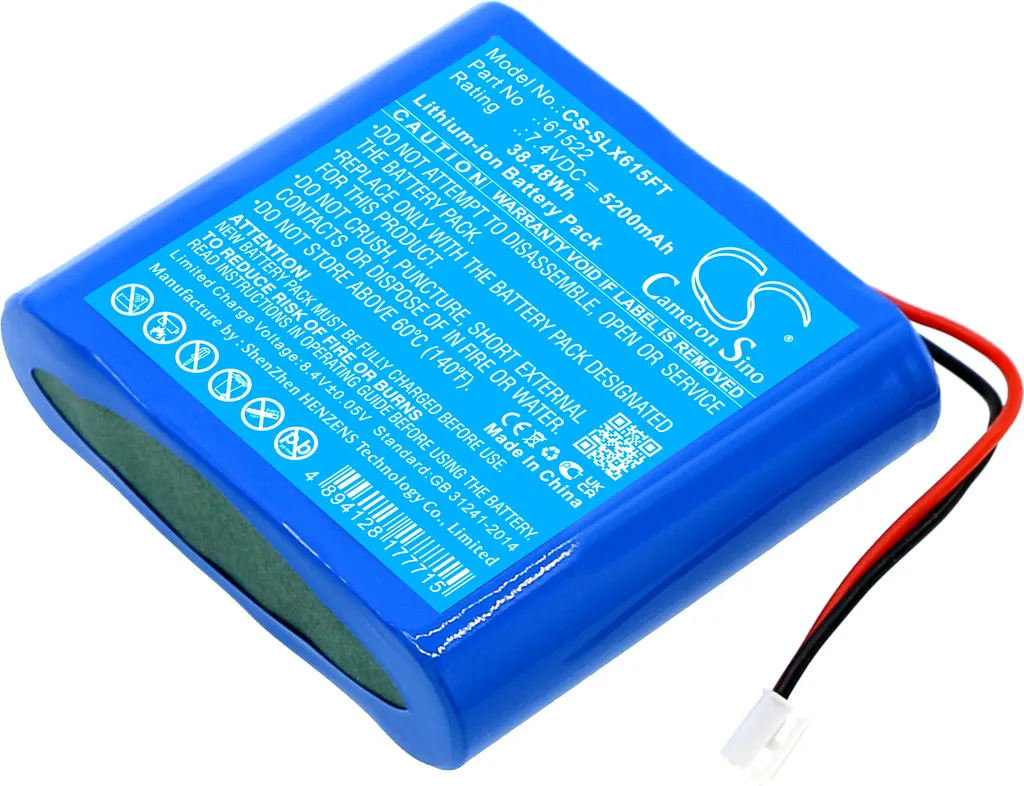 Batterie TECHTEK pour Streamlight BEARTRAP remplace 61522 Li-ion 3.7V