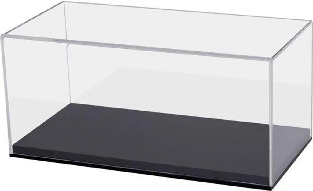 Vitrine en acrylique transparent pour maquettes et figurines 30x20x20cm