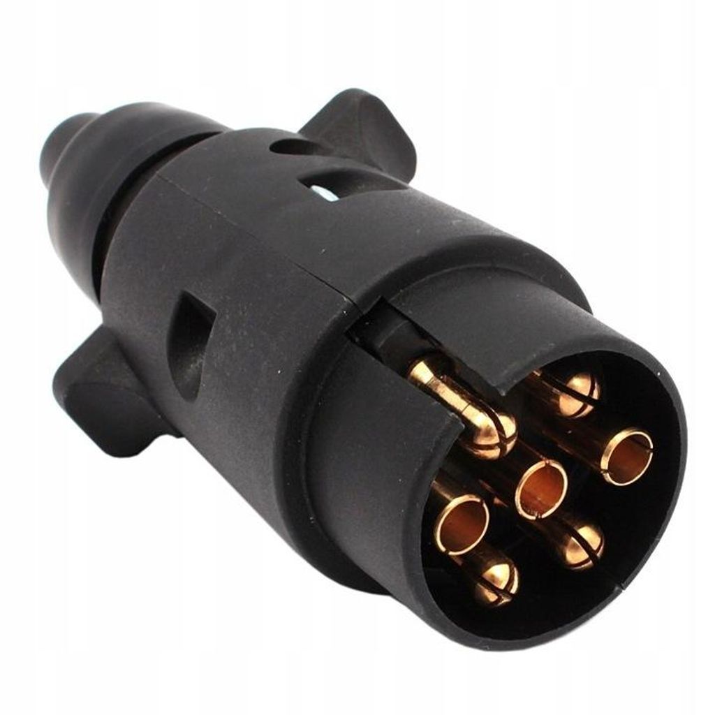7-poliger 12V-Kunststoffstecker mit WGAP-Sockel für Autoanhänger