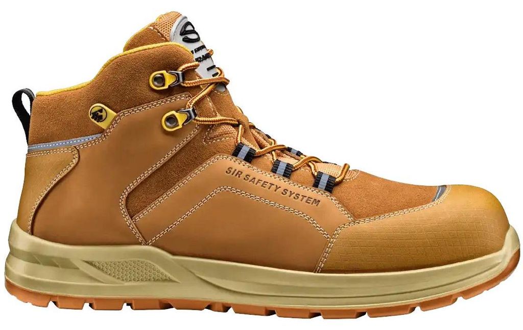 Sir Safety MYTHOLOGY S3 Sicherheitsstiefel mit Fiberglaskappe, durchtrittsicher, gelb, 35, GELB