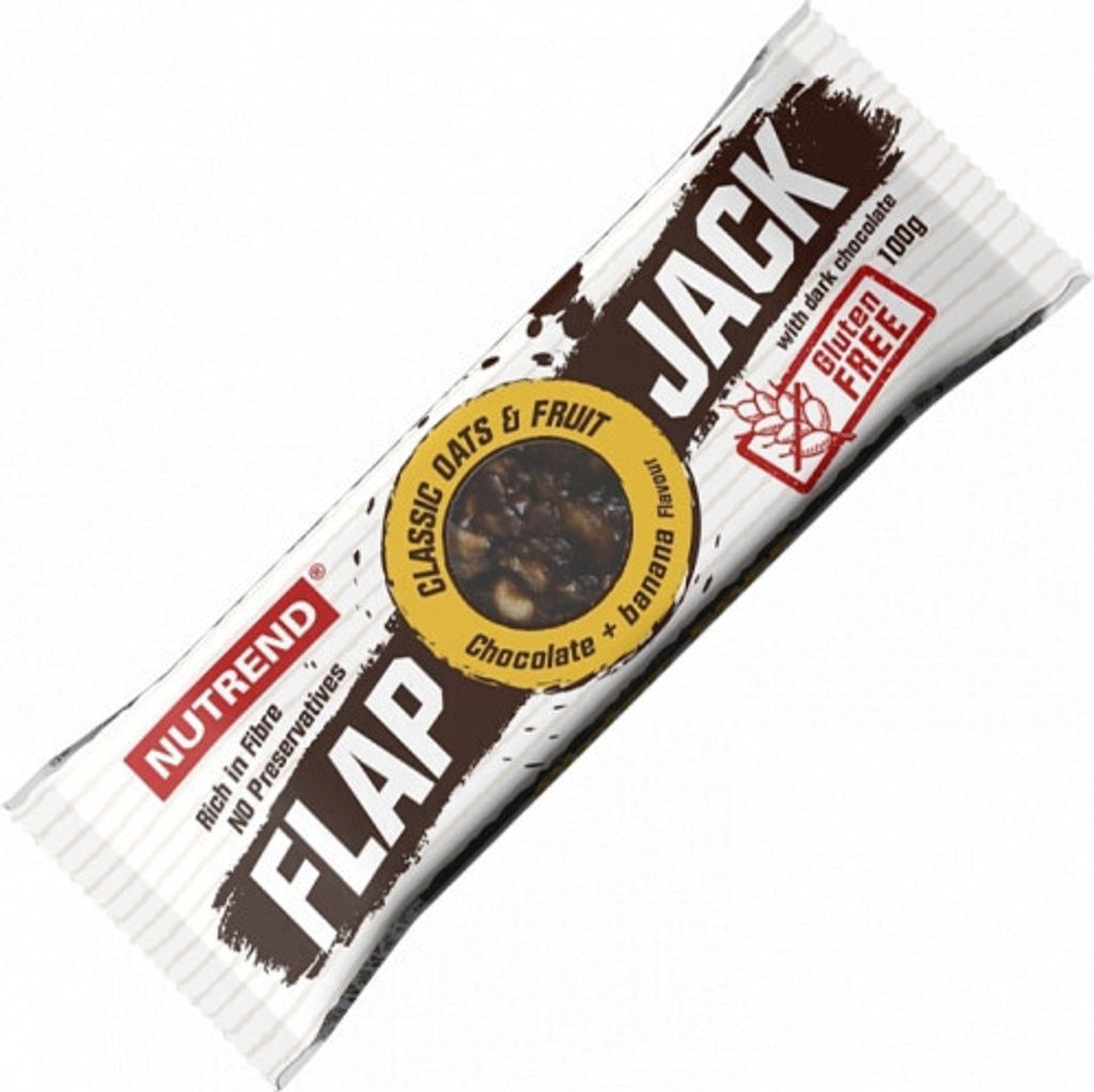 Nutrend Flapjack Gluten Free 100 g chocolate-cherry with dark chocolate / Energieriegel / Leckerer Haferflockenriegel ohne Gluten