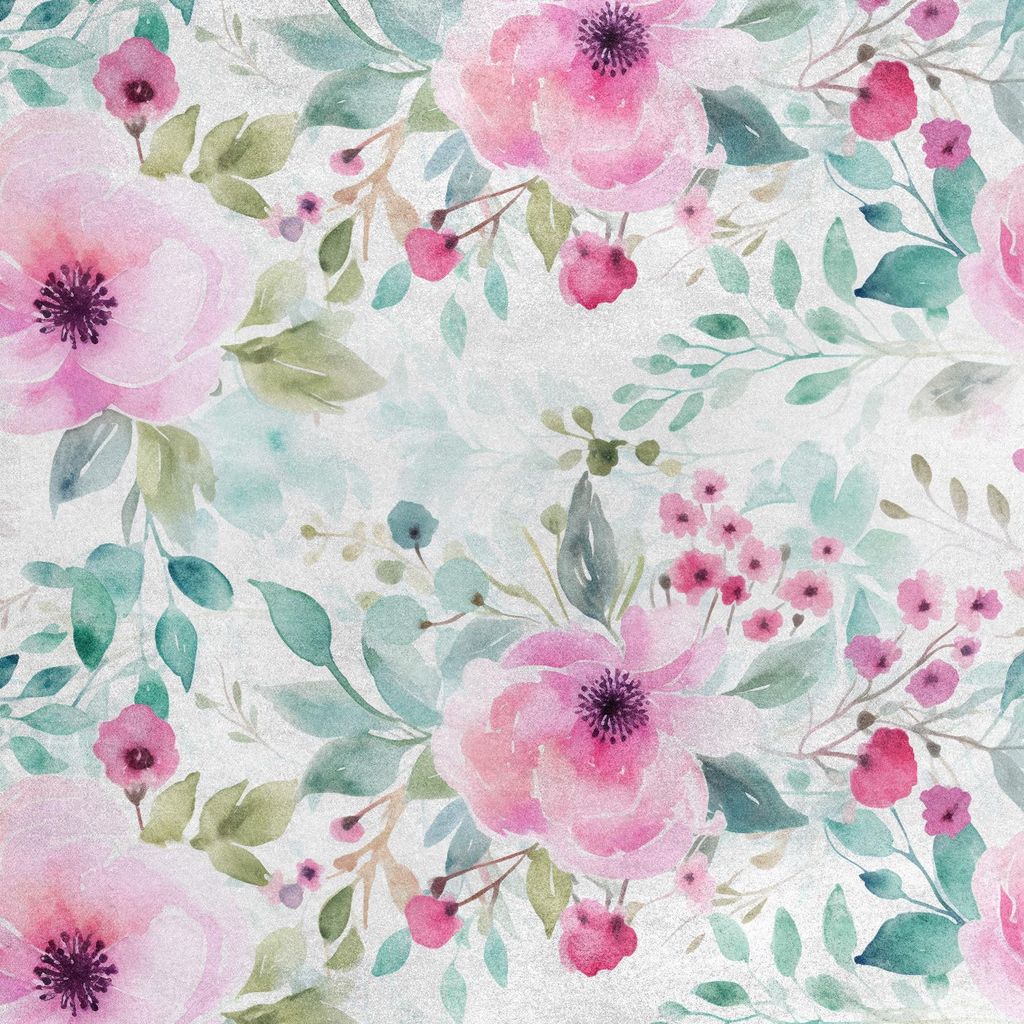 Royal Samt Stoff Polyester Zum Nähen - Motiv Blumen - RDX2150