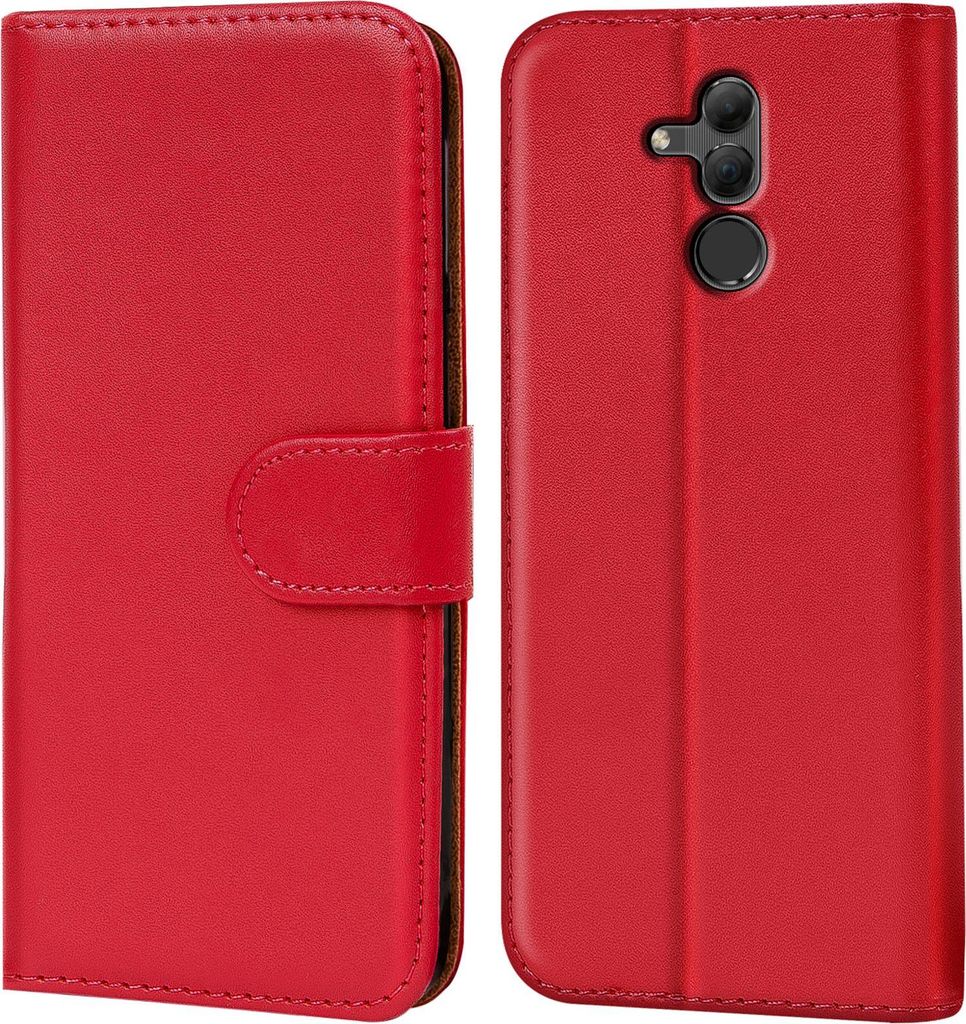 Custodia A Libro Per Huawei Mate 20 Lite, Finestra Traslucida - Nera