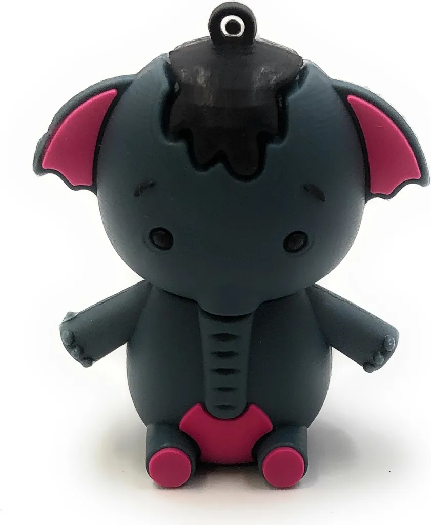 Idée Cadeau Originale : Clé USB 128 Go Éléphant Bleu pour École et Travail