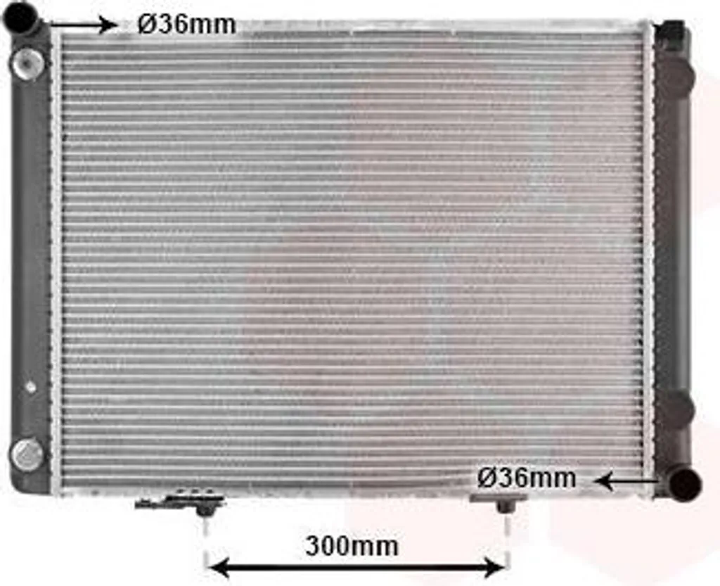 Radiateur thermique 1710-1479 haute résistance pour Mercedes-Benz Alu