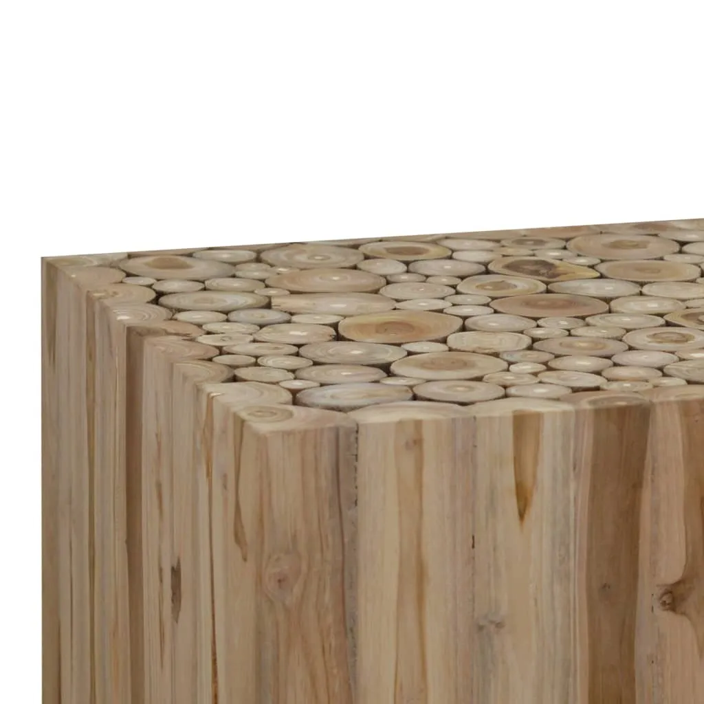 Table basse bois véritable 50 cm stable et durable pour séjour chic - 4