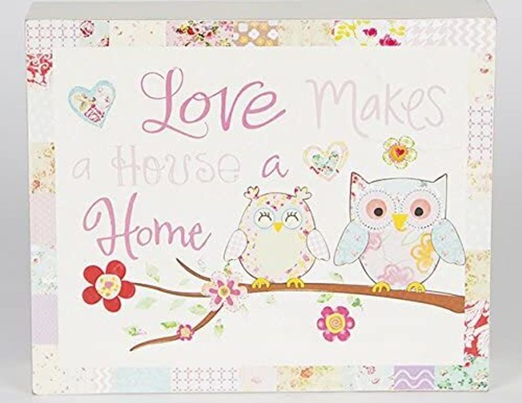 Sass & Belle Süßes Dekoschild Love Makes a House a Home