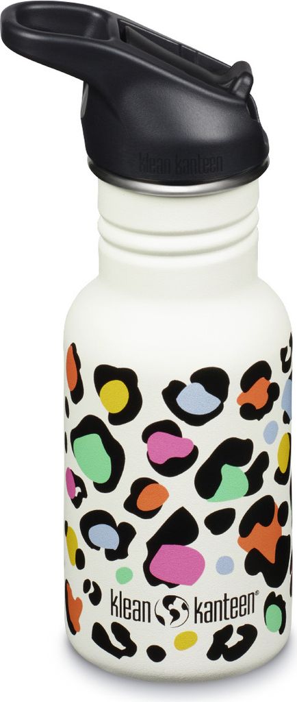 Klean Kanteen Trinkflasche Kid Classic 355ml Flip Sport Cap Leopard