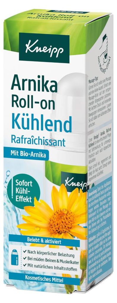 Kneipp Arnica roll-on chłodzące wegańskie opakowanie z Zdjęcie produktu 
