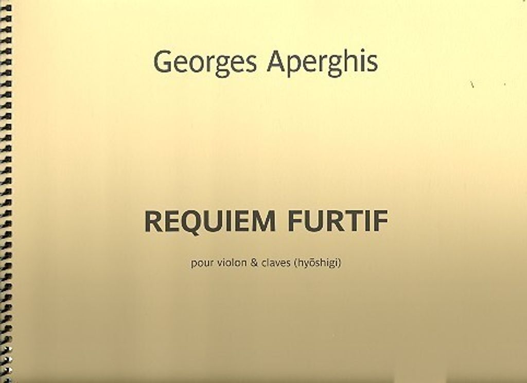 Requiem Furtif pour violon et claves (hyohigi) parties