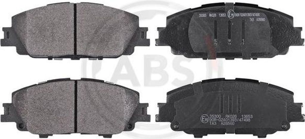 A.B.S. 35300 Bremsbelagsatz, Scheibenbremse OE 446512670 kompatibel mit Yaris, Prius